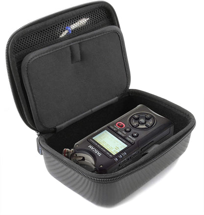 Portable Recorder Carry Case Compatible with Tascam DR40X Studio Recorder and DR40 Small Accessories