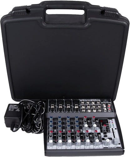 Custom Case Designed just For Behringer XENYX 1202FX Analog Mixer and 1202 power Supply - Protective Padded Foam Compartment and Hard Shell