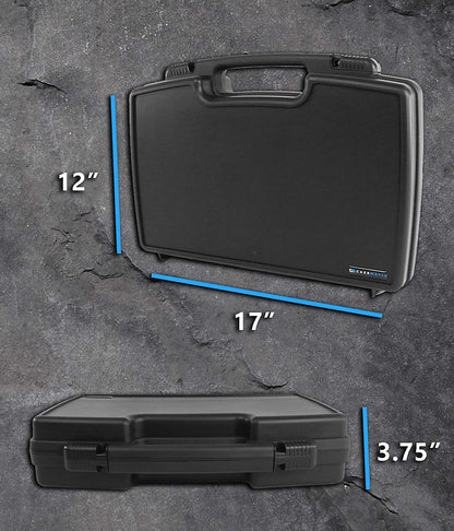 Hard Shell Miniature Storage Travel Case - 30 Figurine Miniature Organizer with Foam for Dungeons & Dragons, Warhammer 40K Minis and More!