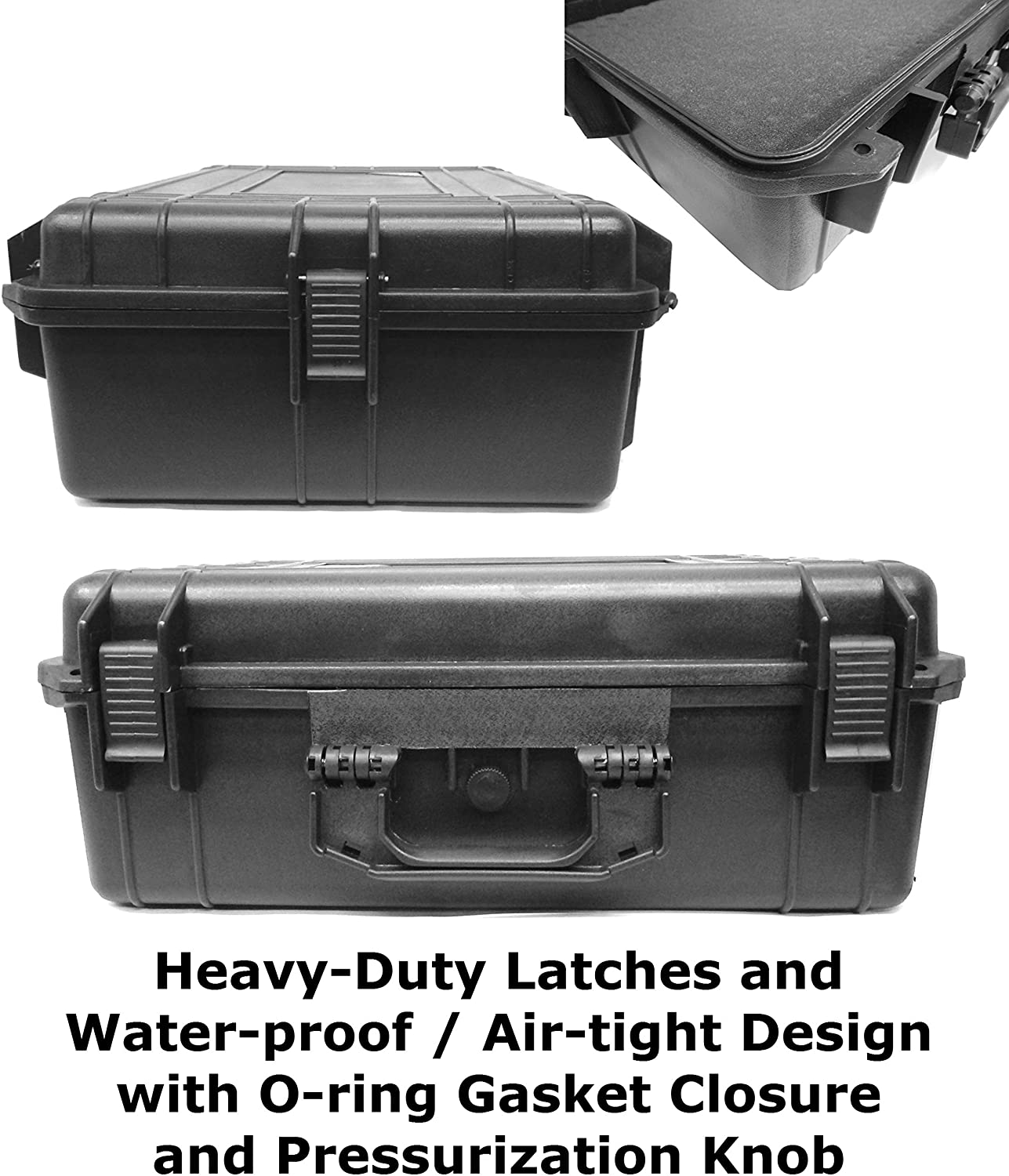 Waterproof Audio Mixer Case Compatible with Behringer Xenyx X1222USB X1622USB X1204USB Channel Interface Fits 17.0" x 12.1" x 5.0" Mixing Board and Accessories