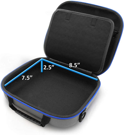 Travel Toy Case Compatible with 4 Ninja Bots Interactive Battling Robots - Hard Shell Protection with Gel Padded Divider, Handle Shoulder Strap