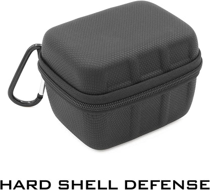 CO2 Cartridge Case Compatible with 16x 12g/8g/16g Cartridges - Hard Shell EVA Protection with Metal Carabiner - for BB Gun and Airsoft Pistols