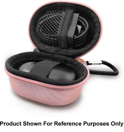 Portable Earbud Case Compatible with Samsung Galaxy Buds Live or Buds+ True Wireless Earbuds Bluetooth, Clip On Carabiner Impact Protection