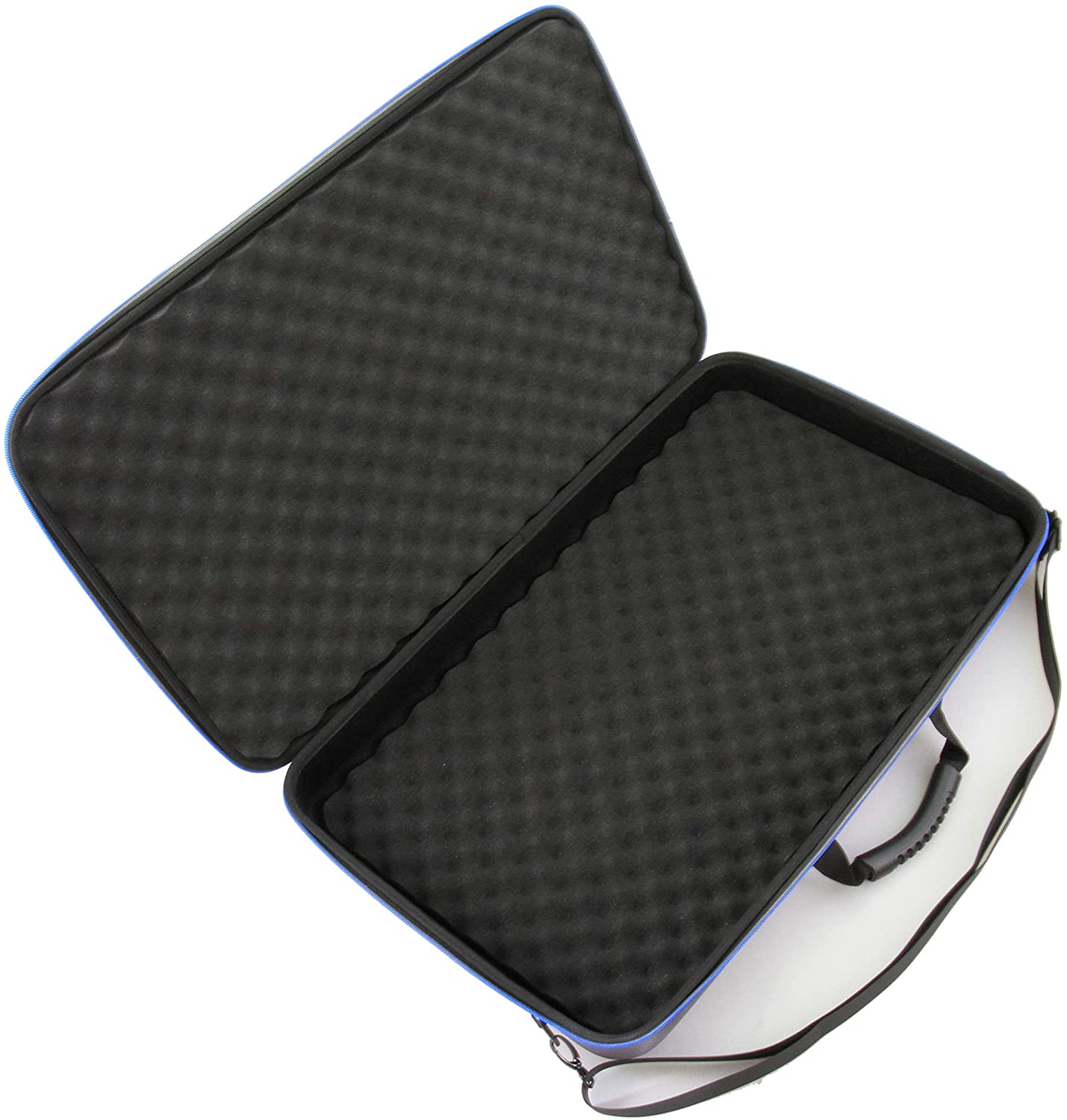 DJ Controller Case Compatible with Pioneer DDJ-SR/DDJ-REV1/FLX4 Mixing Console - EVA Protection with Padded Foam and Adjustable Shoulder Strap