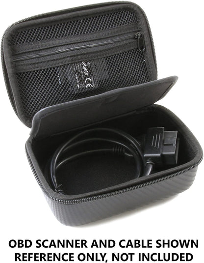 Compact Storage Case Compatible with BlueDriver Bluetooth OBD2 Scan Tool - Durable EVA Protection with Cable Storage & Universal Compatibility