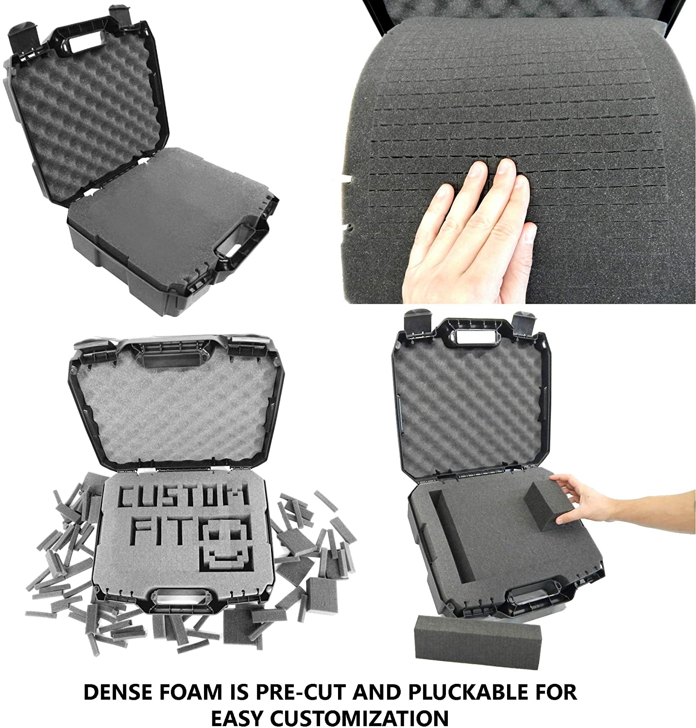Projector Case Compatible with Optoma HD146X, HD28HDR, HD142X HD243X, HD141X, HD143X, HD28DSE, HD27, HD26 and More with Customizable Foam