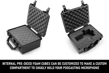 Waterproof Case Compatible With Rode Podmic Podcasting Microphone Pod Mic