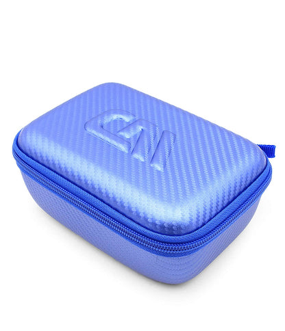 Barber Blade Case fits 12 Metal Clipper Blades - Andis/Oster/Wahl/Babyliss Compatible with Custom Padded Slots & Zippered Compartment