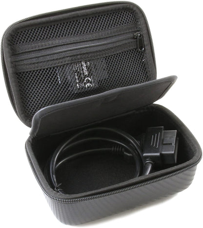 Compact Storage Case Compatible with BlueDriver Bluetooth OBD2 Scan Tool - Durable EVA Protection with Cable Storage & Universal Compatibility