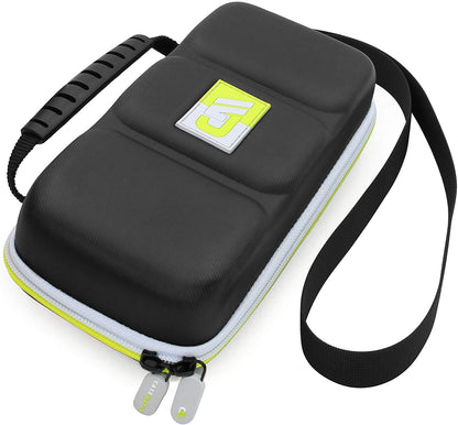 Carrying Case Compatible with Nintendo Switch Lite - 8 Game Slots, Non-Scratch Divider for Screen Protection, Accessory Storage and Adjustable Strap