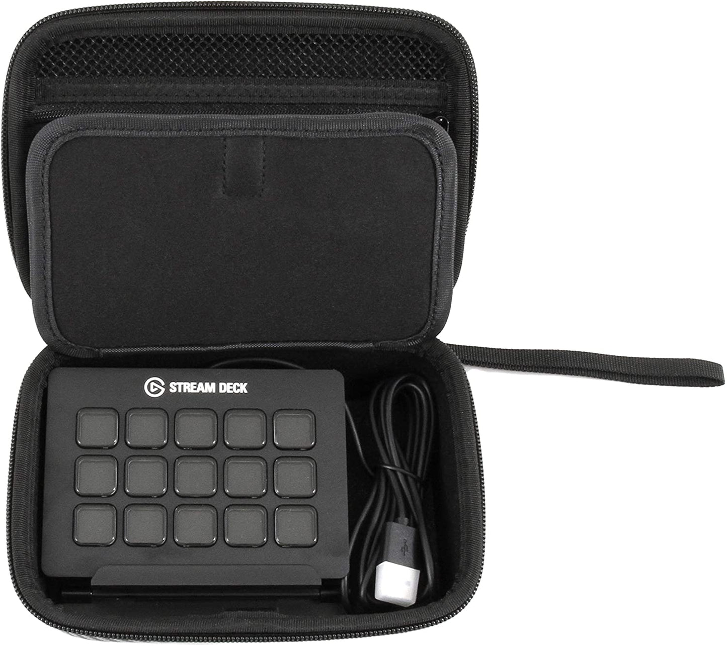Travel Case Compatible with Elgato Stream Deck and Adjustable Stand, Game Capture HD60, Chat Link and Video Game Accessories - Case Only