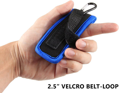 Harmonica Case with Belt Loop - Neoprene Protection for Hohner/Lee Oskar/Marine Band Harmonicas up to 4.25"