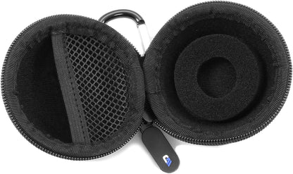 Clip on Phone Microphone Case Compatible with Zoom iQ7/iQ6/iQ5 Microphones - EVA Protection with Carabiner & Dust Resistant Zipper - Mic Case Only