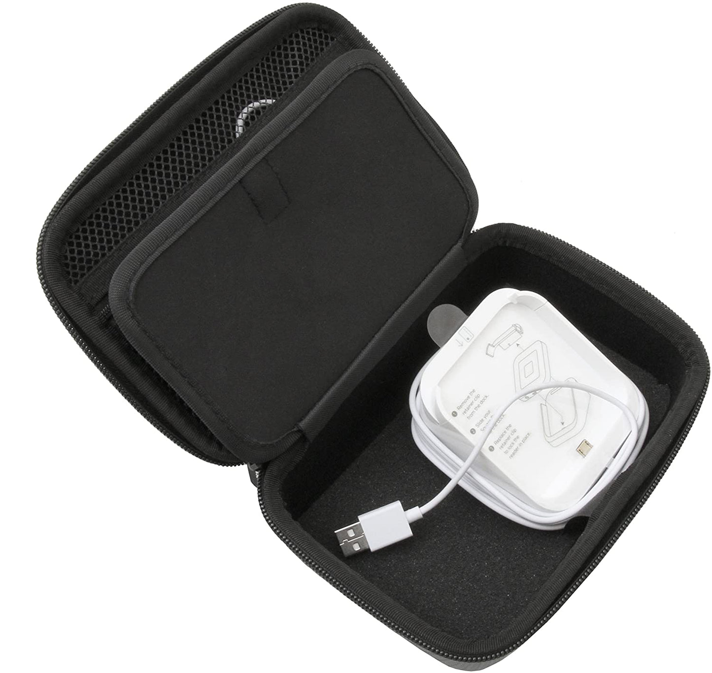 Portable Card Reader Case Compatible with Square Contactless Dock and Chip Reader Scanner Fits Dock, Square Reader, Chip Reader, USB Cables