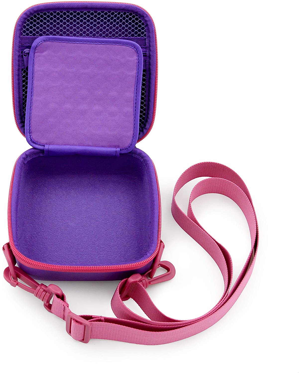 Portable Carrying Case Compatible with Blinger Deluxe Set Hair Styling Tool - Dustproof Purple EVA Protection with Padded Divider & Shoulder Strap