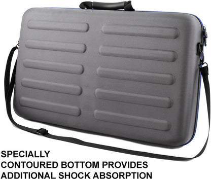 Graphics Tablet Case Compatible with Huion Kamvas 20/22 Plus Drawing Tablet - Hard Shell EVA Protection with Convoluted Foam and Shoulder Strap