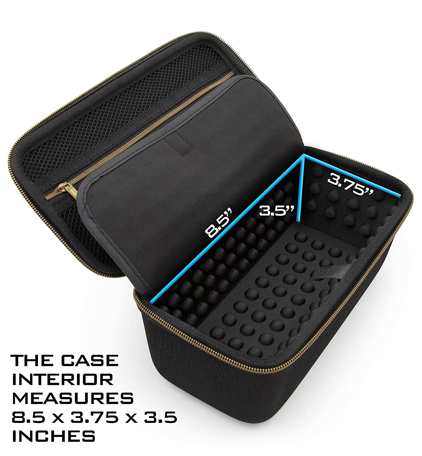 Hair Clipper Barber Case Holds Two Clippers, Hair Buzzers, Trimmers, T Finisher Liner - Travel Case For Clippers, Stylist and Hair Supplies