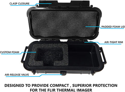 Waterproof Hard Case Compatible with FLIR ONE Pro Thermal Imager iOS, Android USB-C Models with Custom Foam Interior