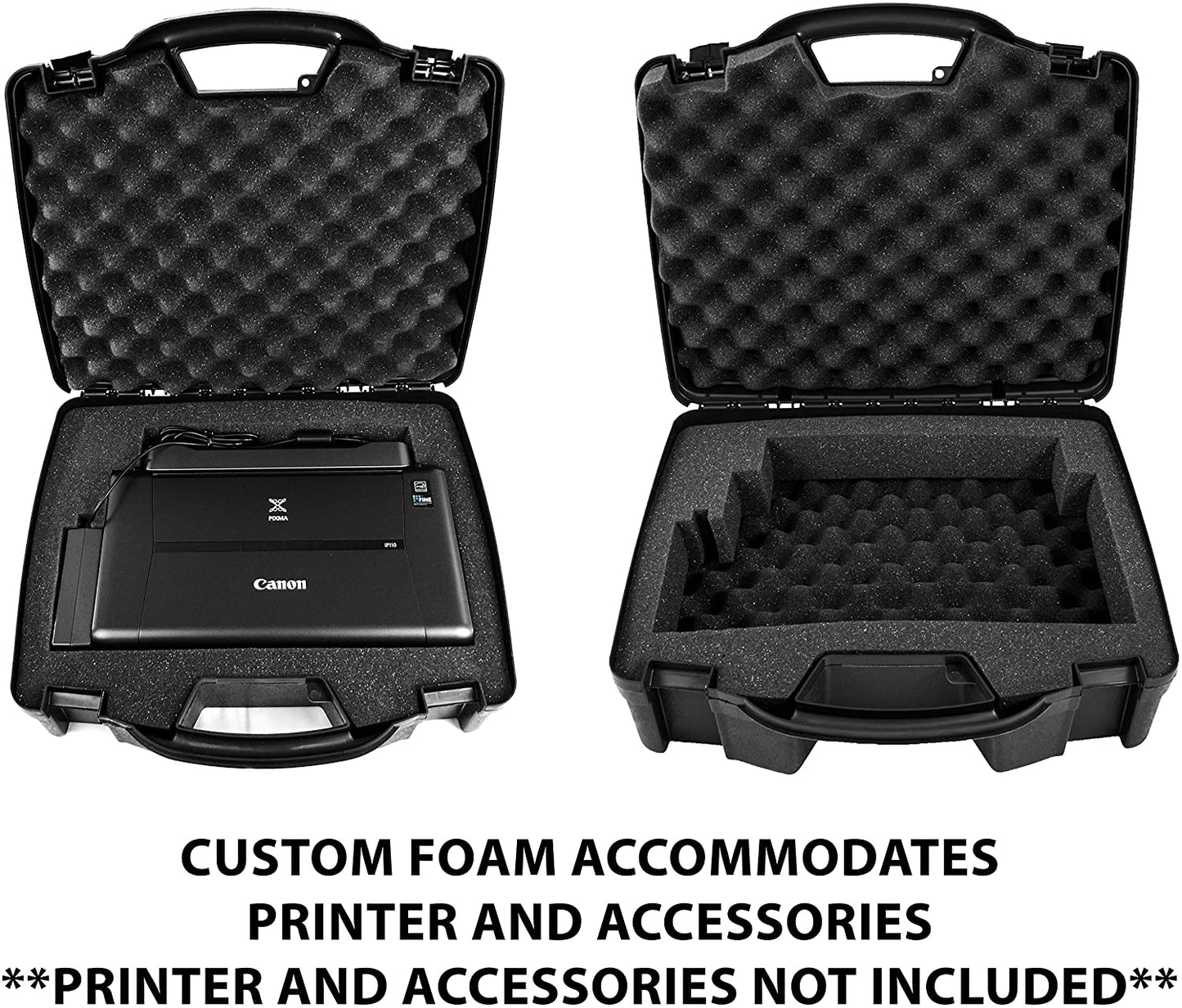 Travel Case Compatible with Canon Pixma iP110 Wireless Mobile Printer and Accessories - Customizable Hard Case Only