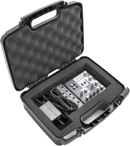 DJ Mixer Case Compatible with Behringer Xenyx 502 Q502USB 302USB Mixers - Hard Shell Storage with Tri-Layer Customizable Foam - Made in USA