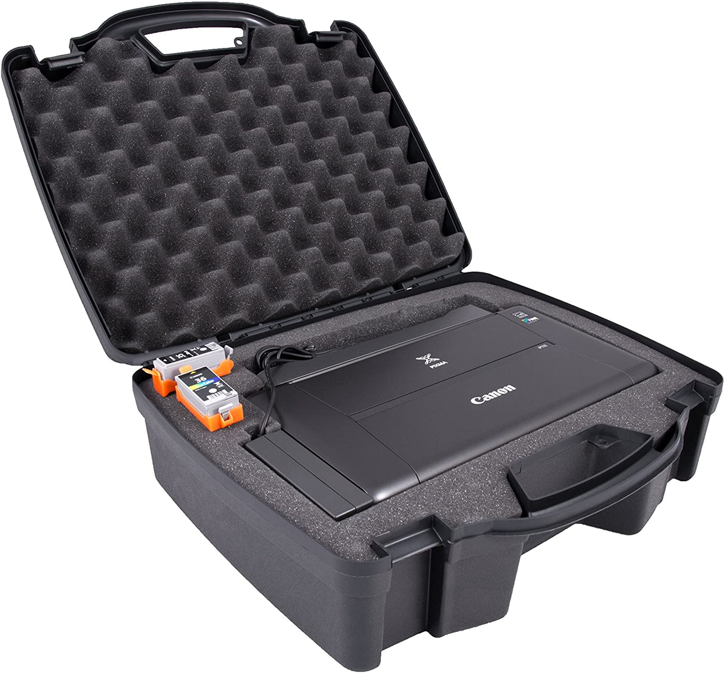 Travel Case Compatible with Canon Pixma iP110 Wireless Mobile Printer and Accessories - Customizable Hard Case Only