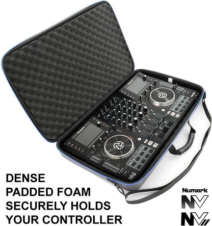 Protective Studio Case Compatible with Numark NVii Dj Controller, Numark NV/NV2 Serato DJ Controllers - Hard Shell EVA Protection with Shoulder Strap