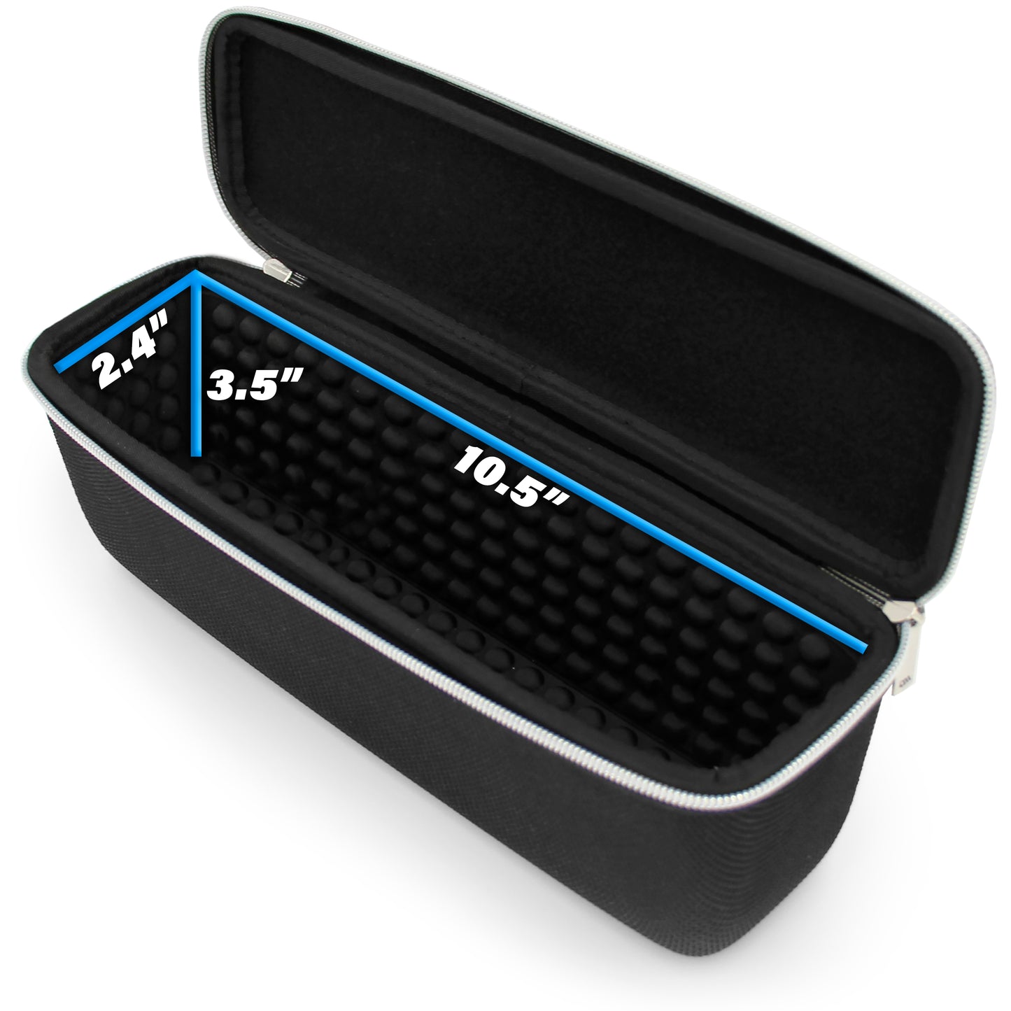 Hard Shell Graded Coin Storage Box with Padded Interior Compatible with 25 NGC PCGS Graded Coin Slabs for Collectors, Fits All Graded Coins