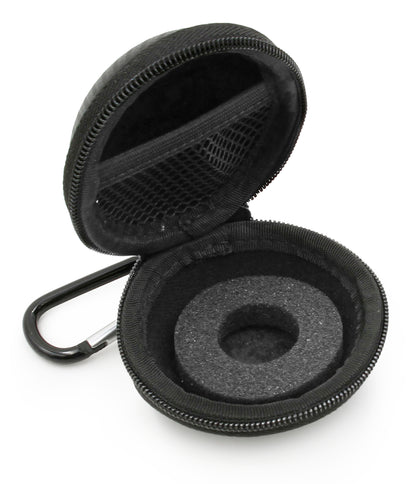3" Hard Shell EVA Travel Case with Carabiner Clip - Fits Accessories up to 2.5" x 2.5" x 1"