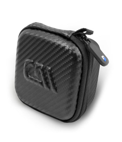 3.75" Hard Shell EVA Travel Case with Carabiner Clip - Fits Accessories up to 3.25" x 3.25" x 1.75"