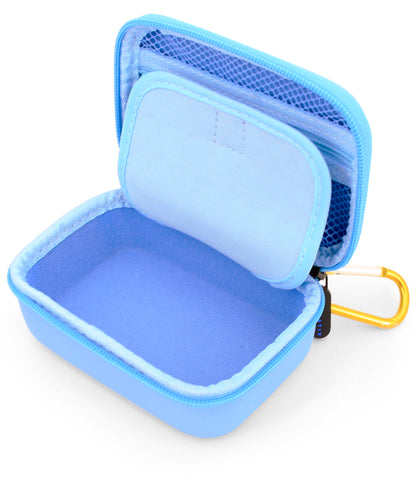 Travel Dice Case and Dice Holder for RPG Dice with Padded Interior Divider and Wrist Strap - Hard Shell Protective Dice Box