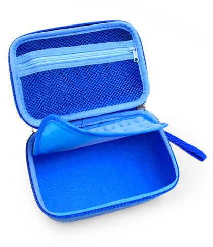 Blue Toy Case for Boxer Interactive Ai Robot, Includes Toy Box and Felt Bag to Hold Game Activating Feature Cards, Case Only