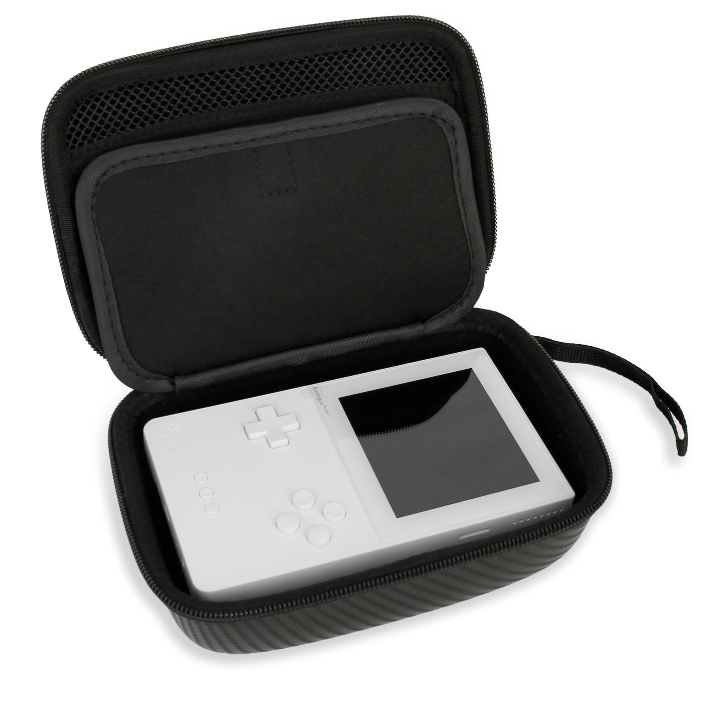 Travel Case Compatible with Analogue Pocket Handheld Game Console, Gaming Flash Cartridges, Charge Cable and More - Case Only