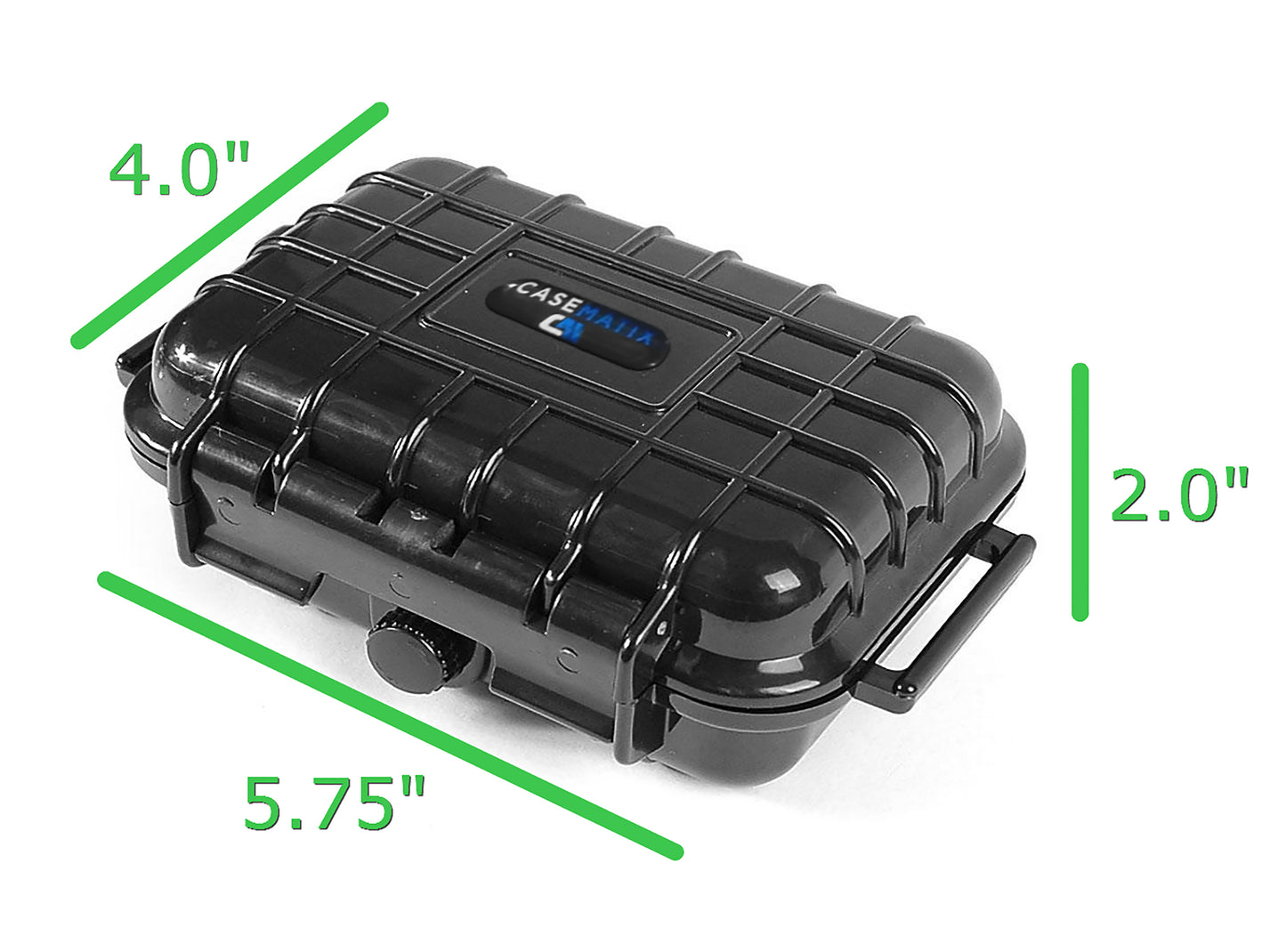 5.75" Waterproof Hard Travel Case with Rubber and Foam Interior - Fits Accessories up to 3.5" x 1.87" x 1.25"