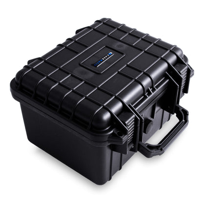 10" Waterproof Hard Travel Case with Padlock Rings and Customizable Foam - Fits Accessories up to 8.5" x 6" x 3.25"