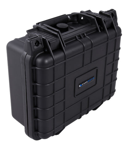11" Waterproof Hard Travel Case - Crushproof Protection with Customizable Foam, Padlock Rings & Pressure Valve Technology