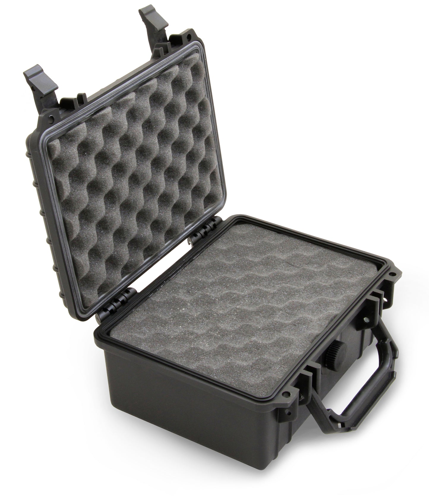 9" Waterproof Hard Travel Case with Padlock Rings and Customizable Foam - Fits Accessories up to 6.5" x 4.25" x 3"