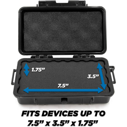 9.5" Waterproof Small Hard Case with Customizable Foam for Portable Electronics, Tools and Accessories - Hard Shell Small Plastic Case