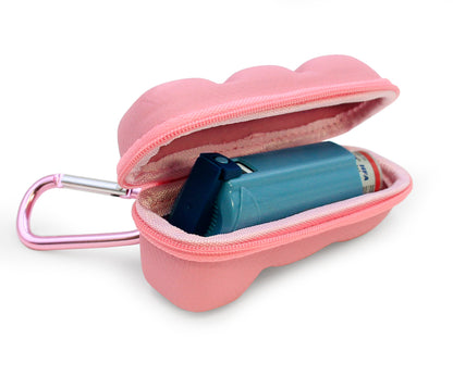 Asthma Inhaler Case - Professional Protection Travel Case for Standard Inhalers with Color Options