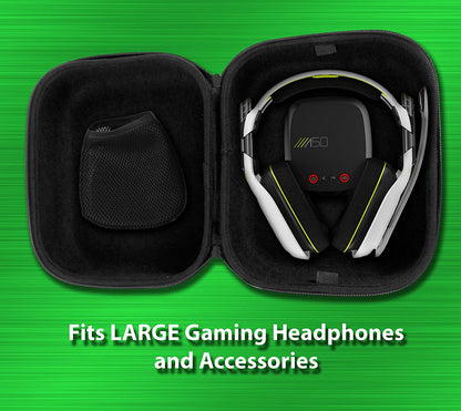 Gaming Headset Travel Case Bag Compatible with Astro A50, A40 TR and Microphone with Wired or Wireless Headphones for PC, Mac, PS4 and Xbox