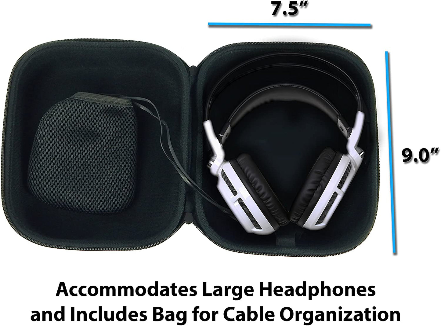 Gaming Headset Travel Case Bag Compatible with Astro A50, A40 TR and Microphone with Wired or Wireless Headphones for PC, Mac, PS4 and Xbox