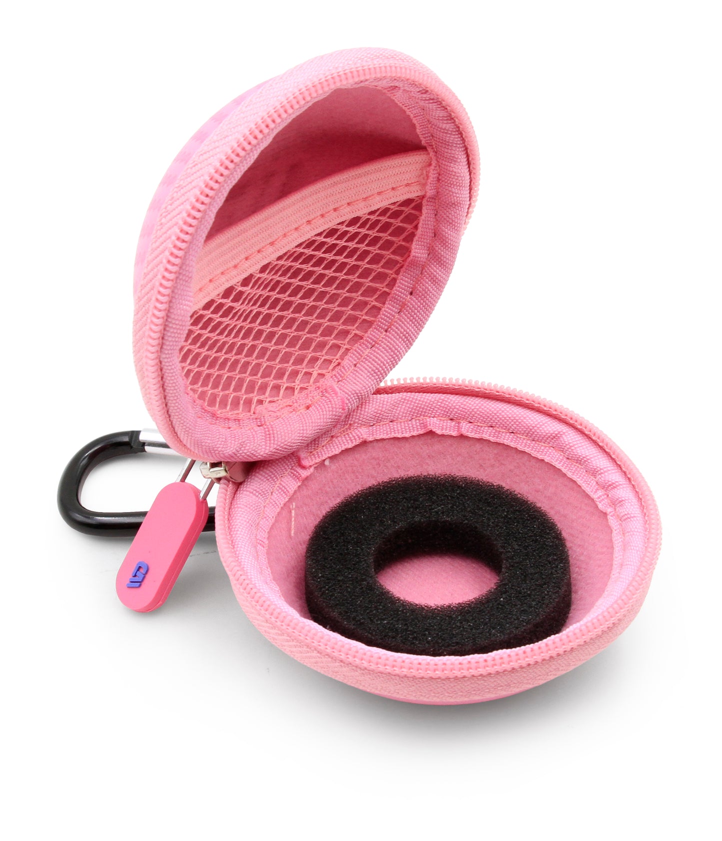 3" Hard Shell EVA Travel Case with Carabiner Clip - Fits Accessories up to 2.5" x 2.5" x 1"
