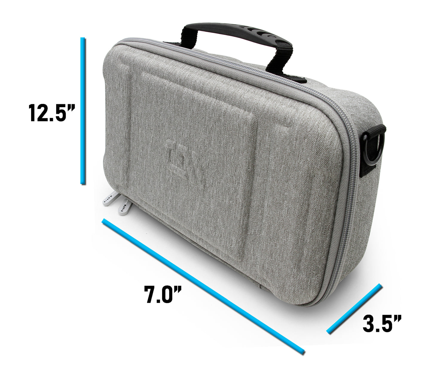 Two Wireless Microphone Case Compatible with Wireless Mic System Handheld Microphones Sennhesier, Shure and More with Shoulder Strap