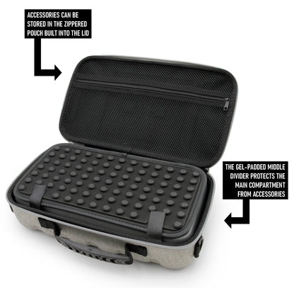 60% Keyboard Case Compatible with Razer Huntsman Mini/HK Gaming GK61 - Hard Shell EVA with Padded Divider, Shoulder Strap & Accessory Pocket