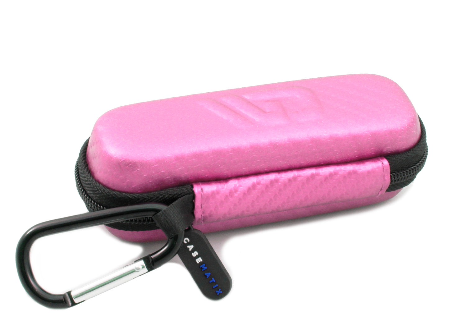 5.25" Hard Shell EVA Travel Case with Carabiner Clip - Fits Accessories up to 2.5" x 2.5" x 1"