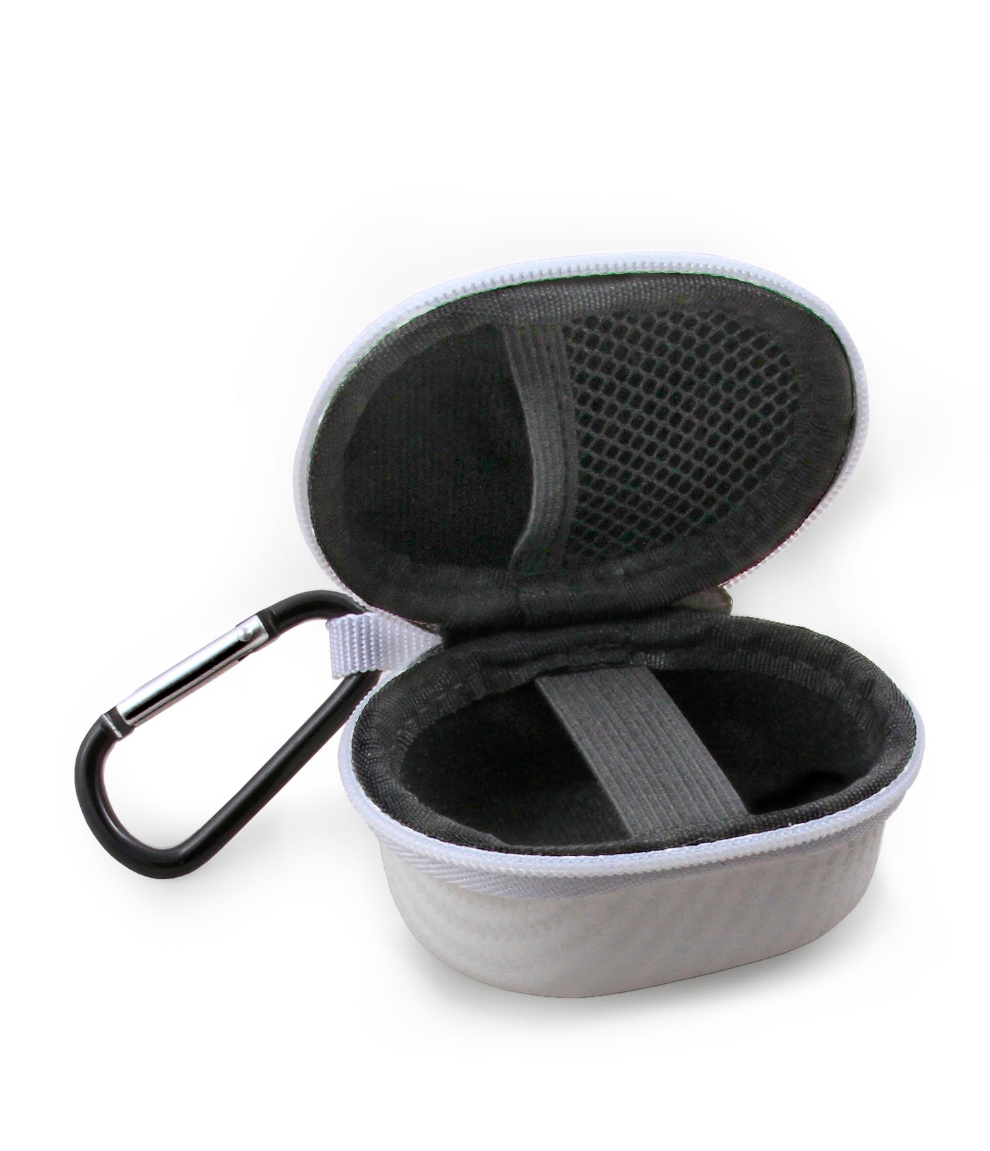 3.25" Hard Shell EVA Travel Case with Carabiner Clip - Fits Accessories up to 3" x 1.75" x 1.5"