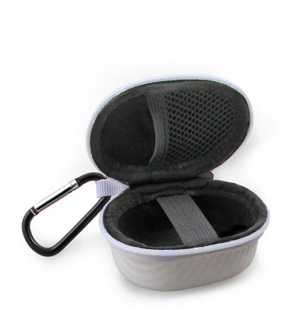 Portable Earbud Case Compatible with Samsung Galaxy Buds Live or Buds+ True Wireless Earbuds Bluetooth, Clip On Carabiner Impact Protection