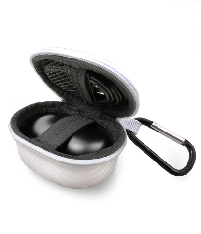Portable Earbud Case Compatible with Samsung Galaxy Buds Live or Buds+ True Wireless Earbuds Bluetooth, Clip On Carabiner Impact Protection