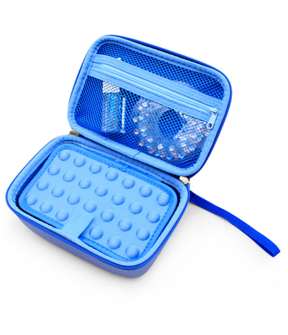 Travel Case with Wrist Strap for Blinger Deluxe Set, Blinger Refill Gems and More Hair Jewels and Nail Glam Childrens Accessories, Case Only