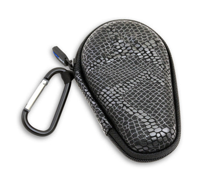 4.75" Hard Shell EVA Travel Case with Carabiner Clip - Fits Accessories up to 4.25" x 1-2.25" x 0.9"