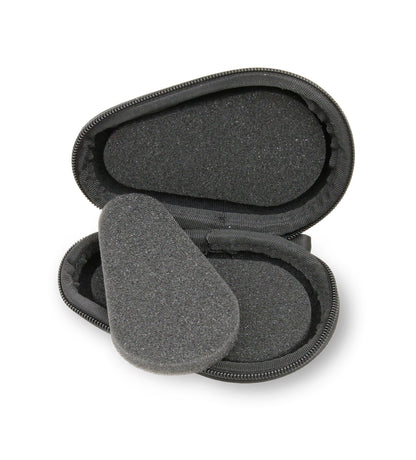 Watch Travel Case for up to 56MM Watches - Hard Shell Exterior, Cushion Foam Interior, Reinforced Zippers & Metal Carabiner - Watch Box Only